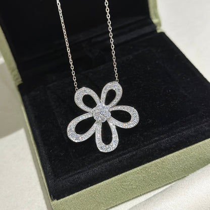 [⭐Shinejoy]FLOWERLACE NECKLACE FULL DIAMONDS