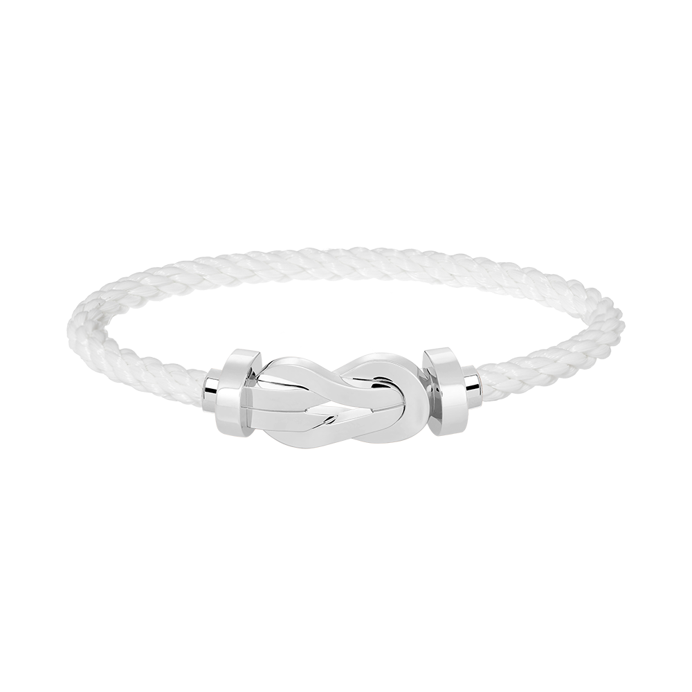 [⭐Shinejoy]CHANCE LARGE 8 FIGURE BUCKLE NO DIAMOND BRACELET SILVER