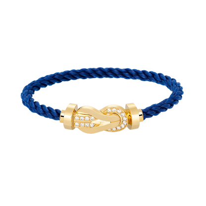 [⭐Shinejoy]CHANCE LARGE 8 FIGURE BUCKLE HALF DIAMOND BRACELET GOLD