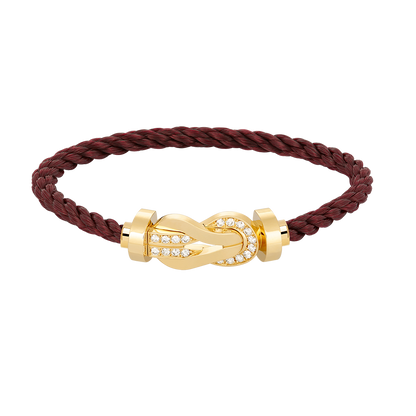 [⭐Shinejoy]CHANCE LARGE 8 FIGURE BUCKLE HALF DIAMOND BRACELET GOLD