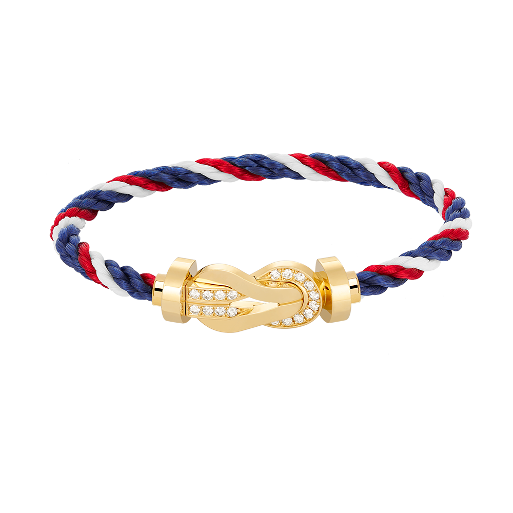 [⭐Shinejoy]CHANCE LARGE 8 FIGURE BUCKLE HALF DIAMOND BRACELET GOLD