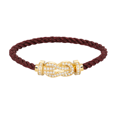 [⭐Shinejoy]CHANCE LARGE 8 FIGURE BUCKLE FULLDIAMOND BRACELET GOLD