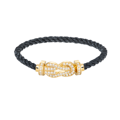 [⭐Shinejoy]CHANCE LARGE 8 FIGURE BUCKLE FULLDIAMOND BRACELET GOLD
