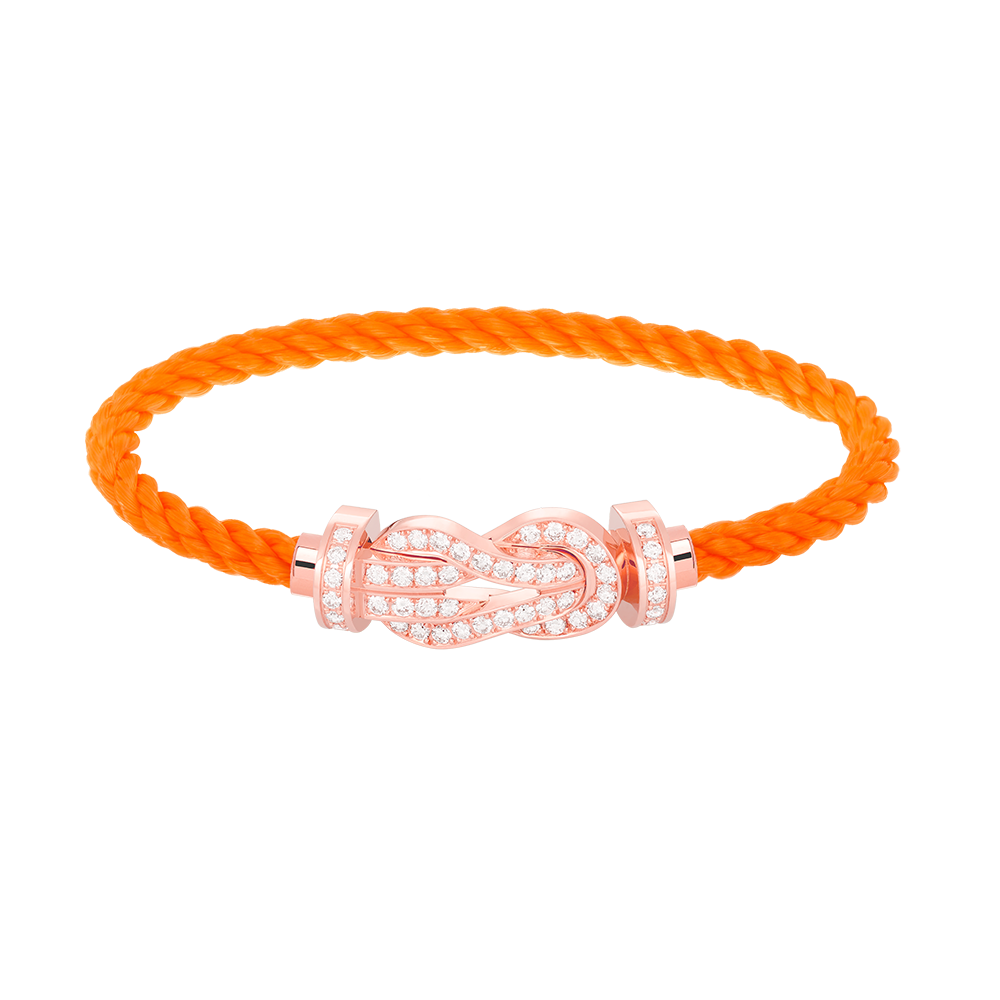 [⭐Shinejoy]CHANCE LARGE 8 FIGURE BUCKLE FULL DIAMOND BRACELET ROSE GOLD