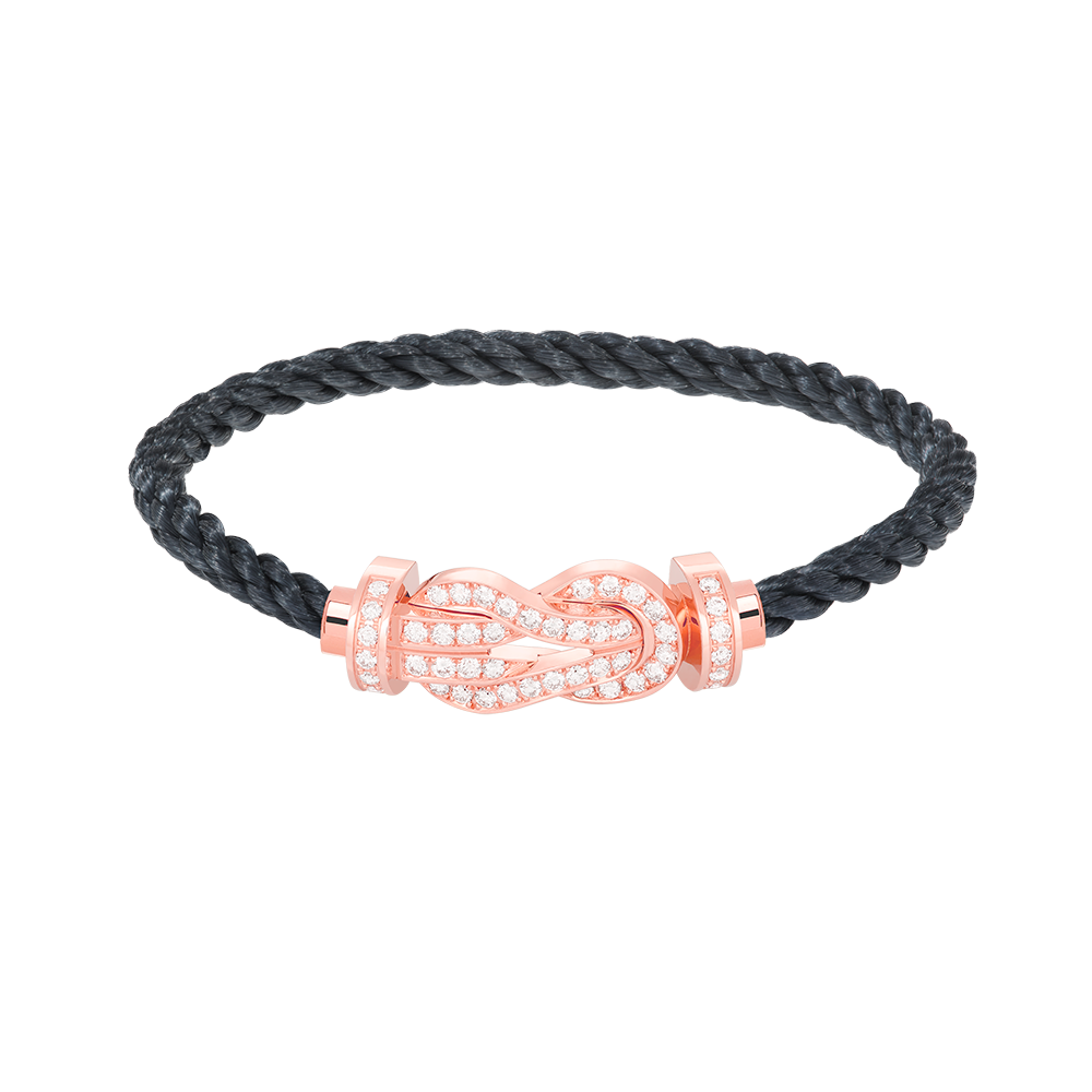 [⭐Shinejoy]CHANCE LARGE 8 FIGURE BUCKLE FULL DIAMOND BRACELET ROSE GOLD