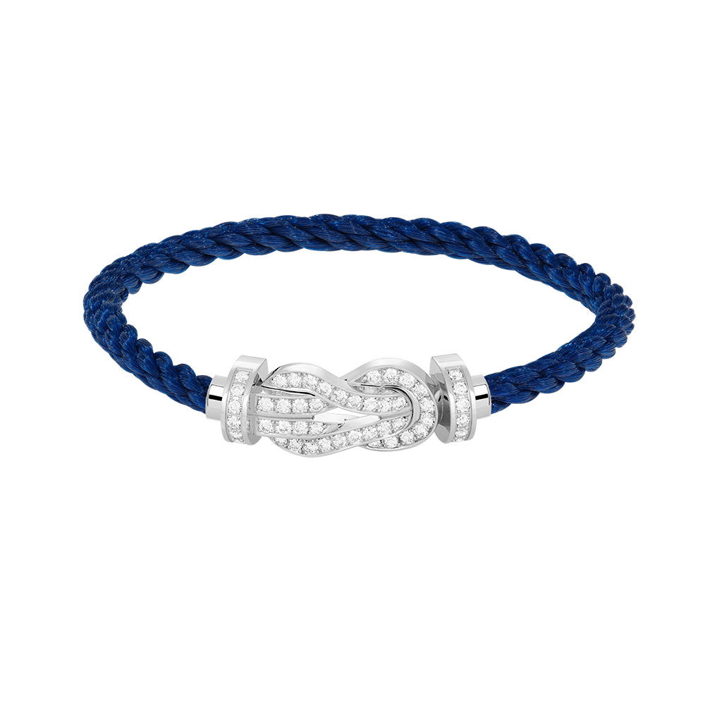 [⭐Shinejoy]CHANCE LARGE 8 FIGURE BUCKLE FULL DIAMOND BRACELET SILVER