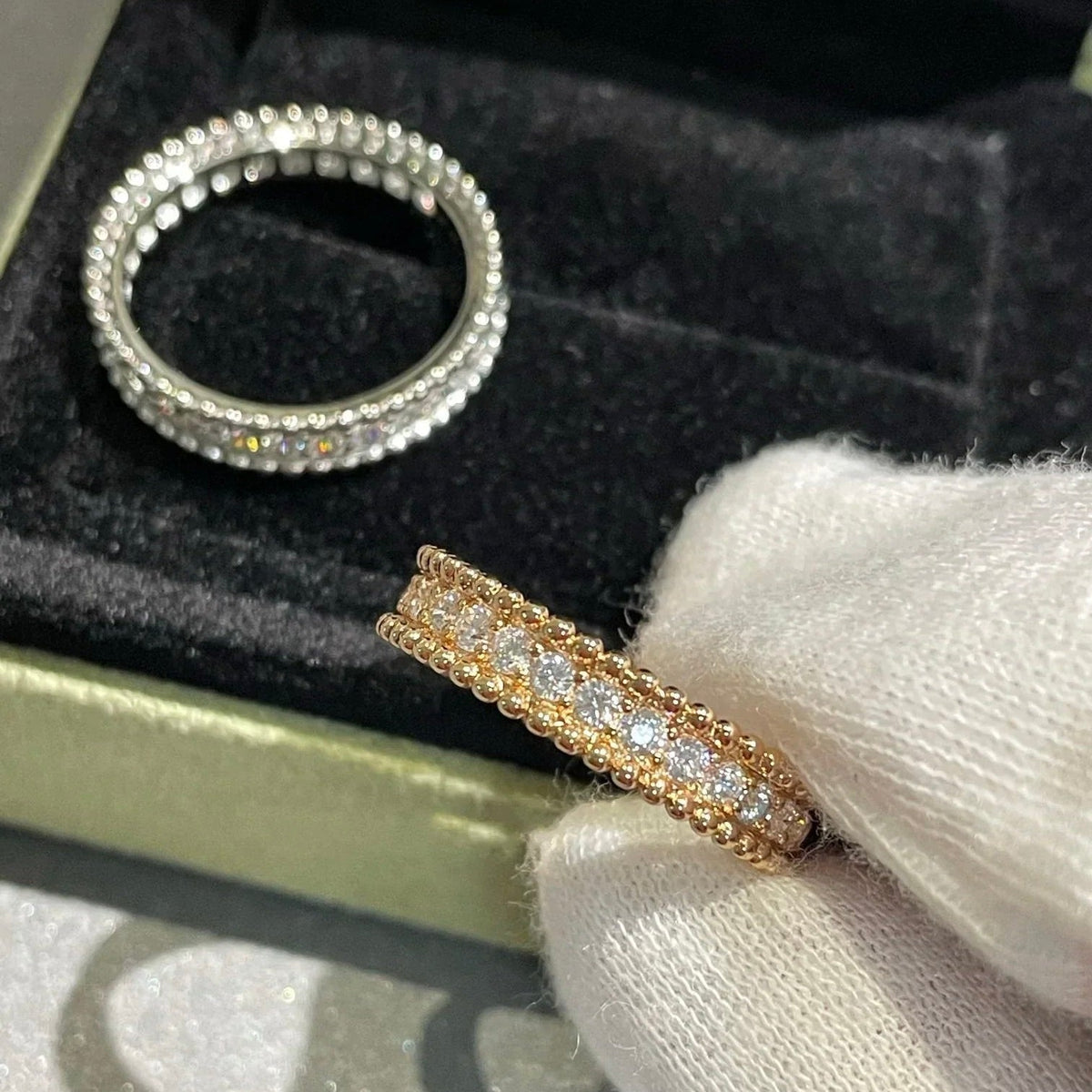 [⭐Shinejoy]PERLEE DIAMOND SILVER RING
