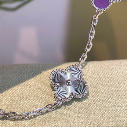 [⭐Shinejoy] CLOVER 5 MOTIF VIOLET BRACELET COLLECTION