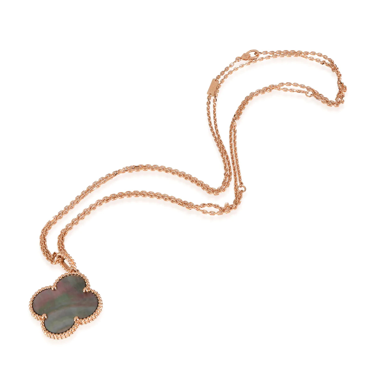 [⭐Shinejoy]CLOVER 25MM GOLD DARK MOP BIG CLOVER NECKLACE