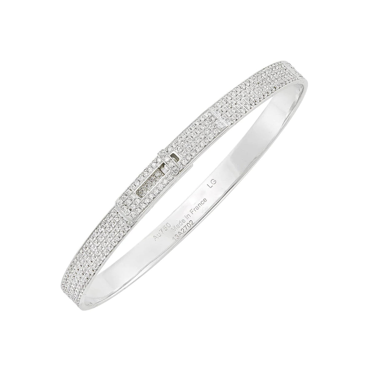 [⭐Shinejoy]HM KELLY BRACELET IN SILVER AND FULL PAVE DIAMOND