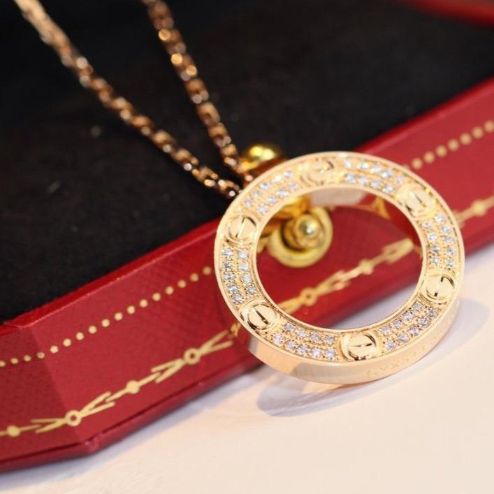 [⭐Shinejoy]LOVE NECKLACE ADJUSTABLE ROSE GOLD
