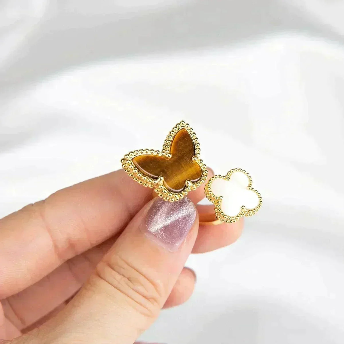 [⭐Shinejoy]LUCKY BETWEEN THE FINGER RING