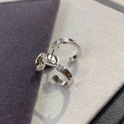 [⭐Shinejoy]LOVE EARRINGS 2.65MM SILVER