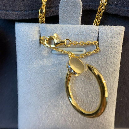 [⭐Shinejoy]JUSTE NECKLACE GOLD DIAMONDS