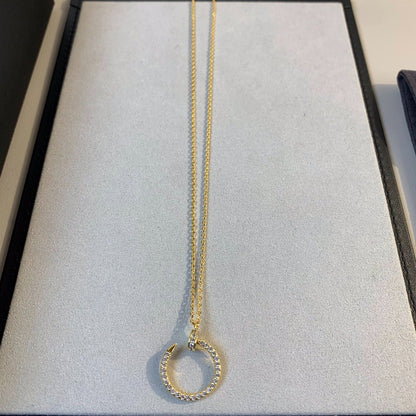 [⭐Shinejoy]JUSTE NECKLACE GOLD DIAMONDS