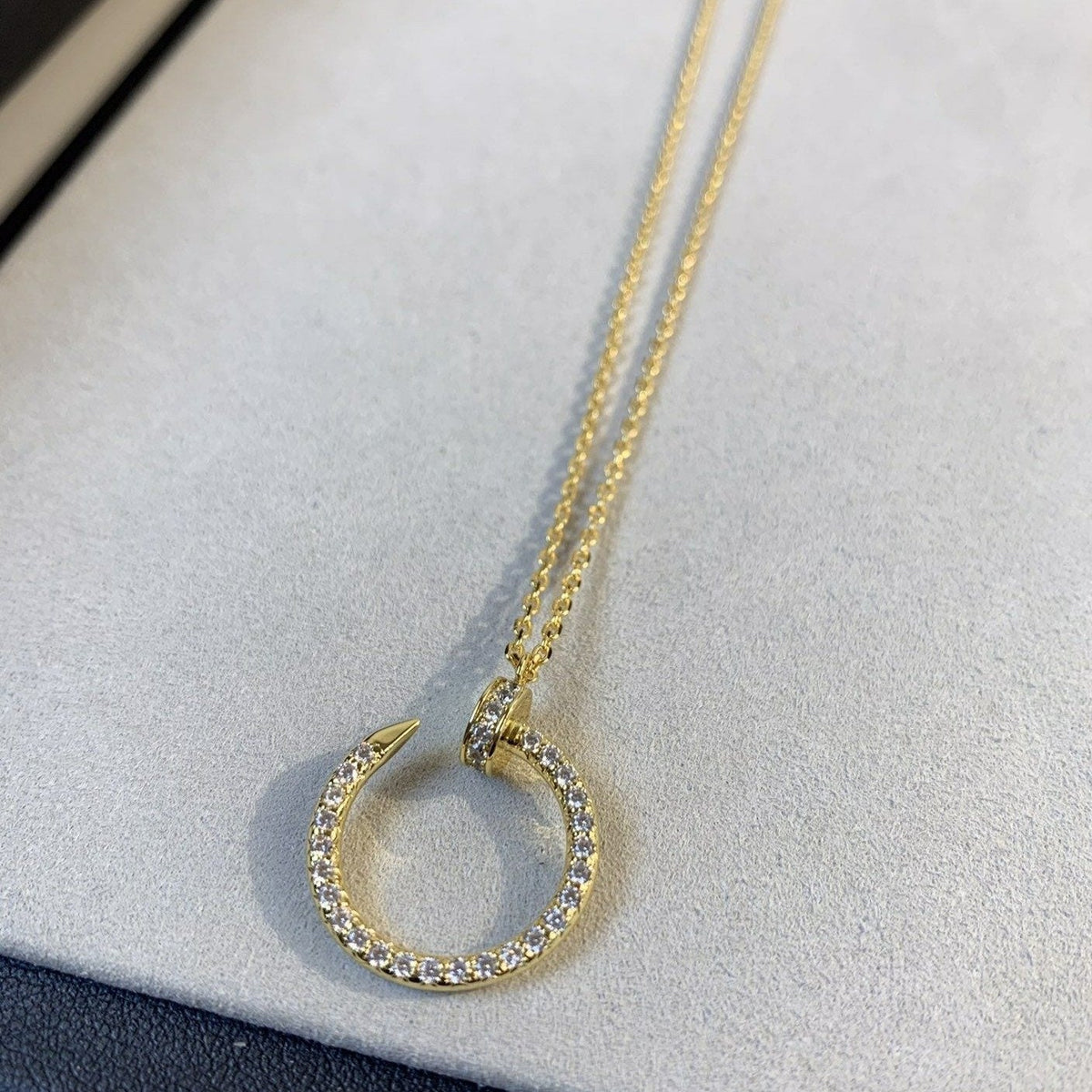 [⭐Shinejoy]JUSTE NECKLACE GOLD DIAMONDS