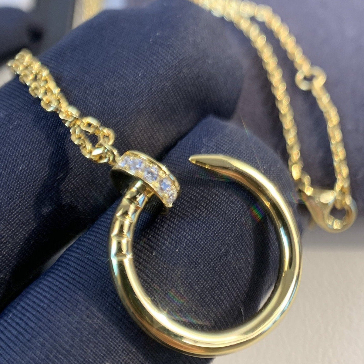 [⭐Shinejoy]JUSTE NECKLACE GOLD DIAMONDS