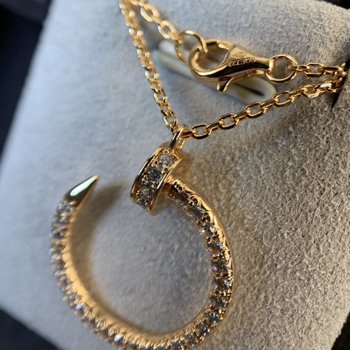 [⭐Shinejoy]JUSTE NECKLACE PINK GOLD DIAMONDS