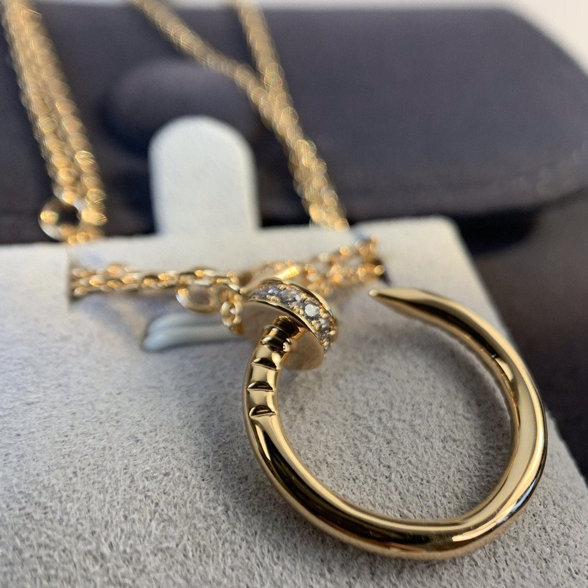 [⭐Shinejoy]JUSTE NECKLACE PINK GOLD DIAMONDS