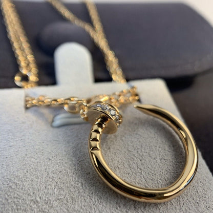 [⭐Shinejoy]JUSTE NECKLACE PINK GOLD DIAMONDS