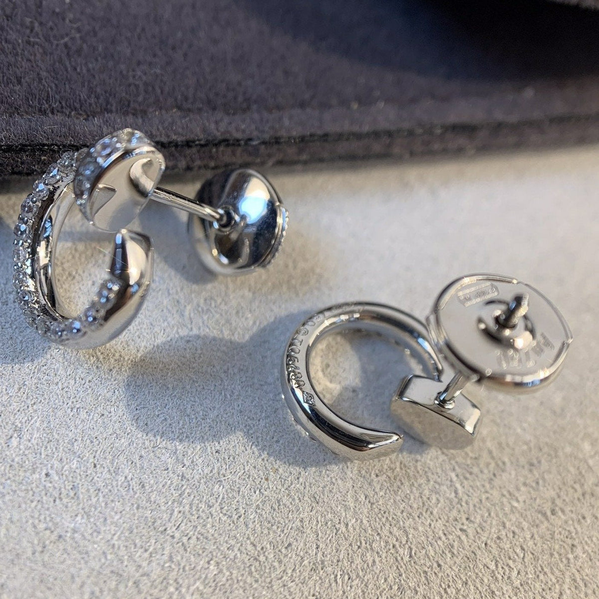 [⭐Shinejoy]JUSTE EARRINGS SILVER DIAMONDS