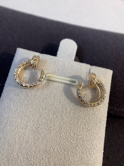 [⭐Shinejoy]JUSTE EARRINGS GOLD DIAMONDS