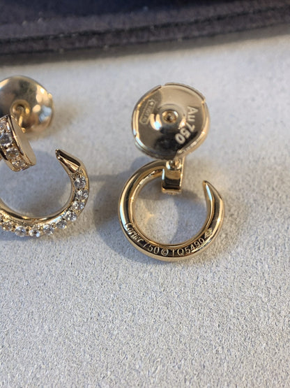 [⭐Shinejoy]JUSTE EARRINGS GOLD DIAMONDS