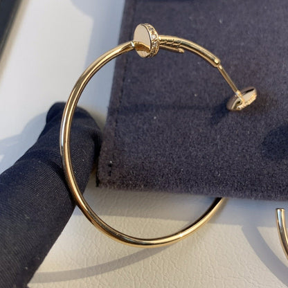 [⭐Shinejoy]JUSTE EARRINGS GOLD DIAMONDS 1.8MM
