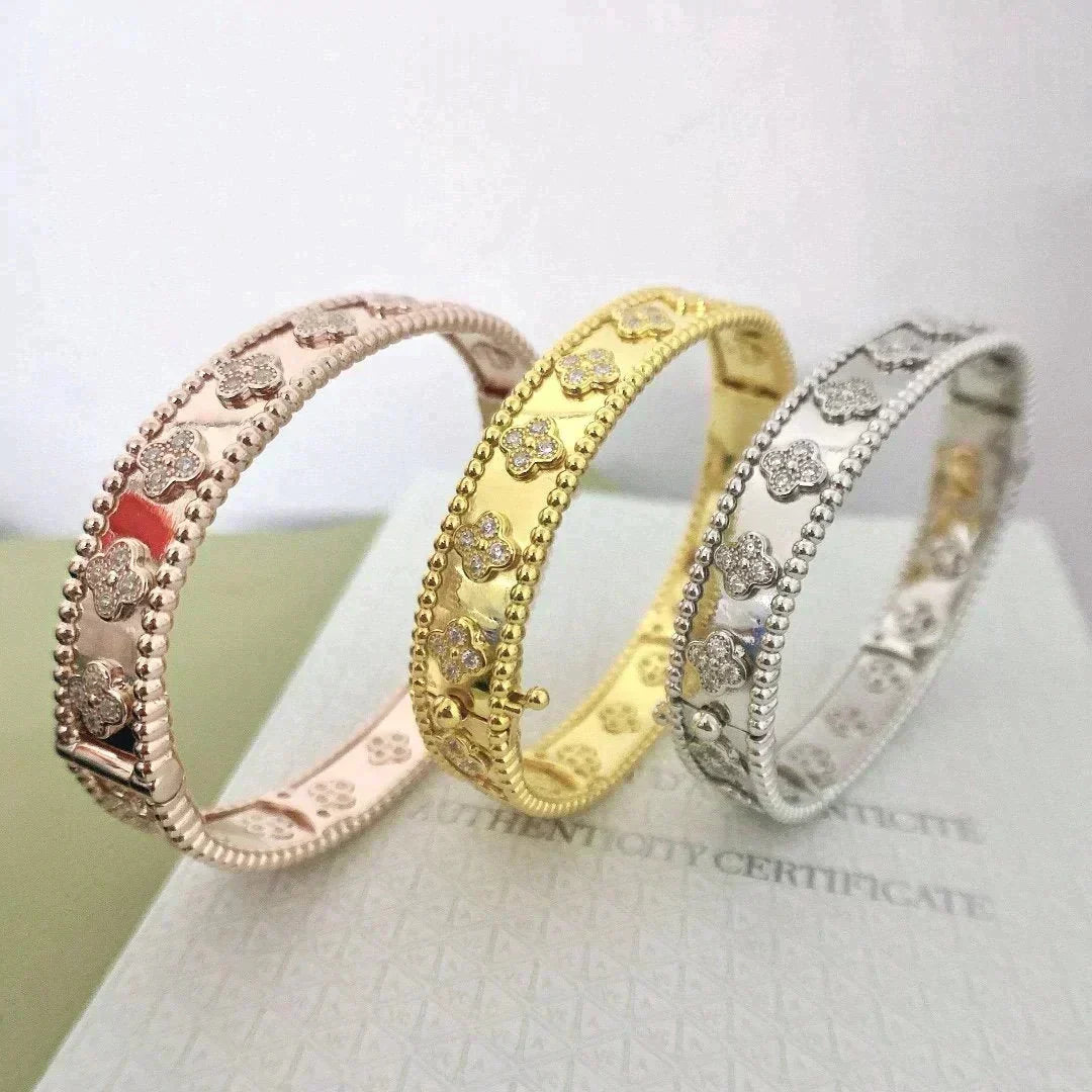 [⭐Shinejoy]CLOVER BRACELET 8MM DIAMONDS