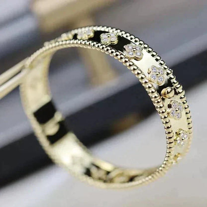 [⭐Shinejoy]CLOVER BRACELET 8MM DIAMONDS