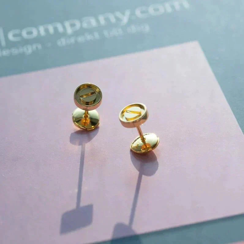 [⭐Shinejoy]LOVE EARRINGS GOLD 10MM