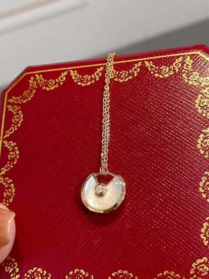 [⭐Shinejoy]AMULETTE ROSE GOLD MOP NECKLACE