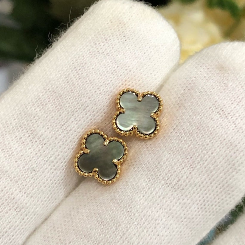[⭐Shinejoy]CLOVER MINI GOLD EARRINGS
