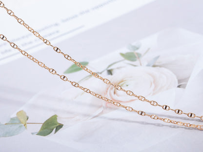 [⭐Shinejoy]ECHAPPEE NECKLACE PINK GOLD