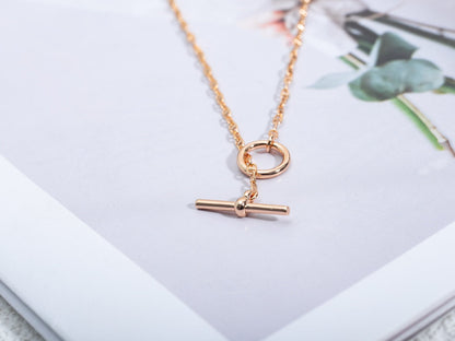 [⭐Shinejoy]ECHAPPEE NECKLACE PINK GOLD