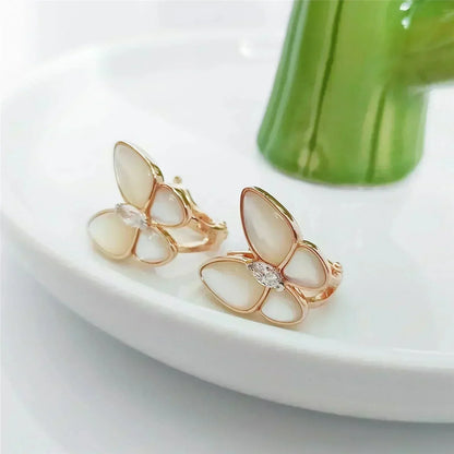 [⭐Shinejoy]BUTTERFLY MOP DIAMOND EARRINGS
