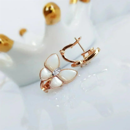 [⭐Shinejoy]BUTTERFLY MOP DIAMOND EARRINGS