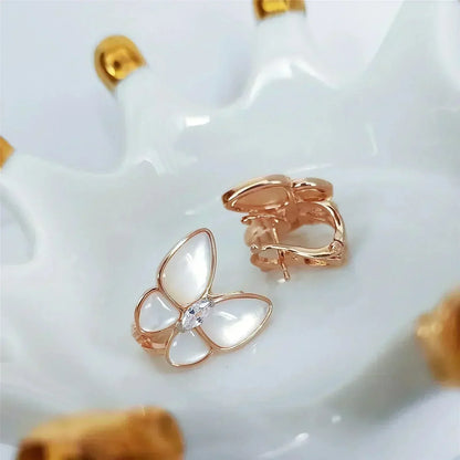 [⭐Shinejoy]BUTTERFLY MOP DIAMOND EARRINGS