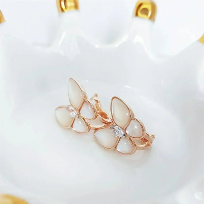 [⭐Shinejoy]BUTTERFLY MOP DIAMOND EARRINGS