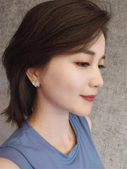 [⭐Shinejoy]BUTTERFLY MOP DIAMOND EARRINGS
