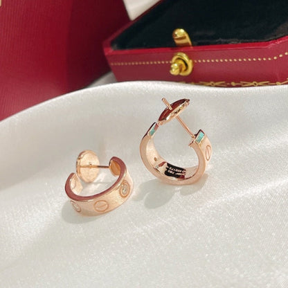 [⭐Shinejoy]LOVE EARRINGS 5.7MM 2 DIAMONDS