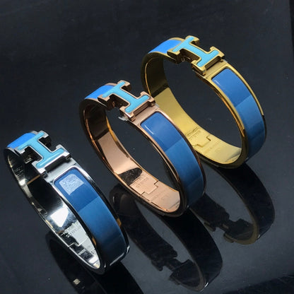 [⭐Shinejoy]H BRACELET BLUE RAINBOW CERAMIC