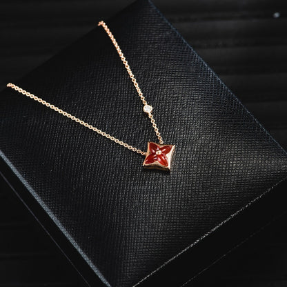 [⭐Shinejoy]STAR NECKLACE PINK GOLD 1 DIAMOND