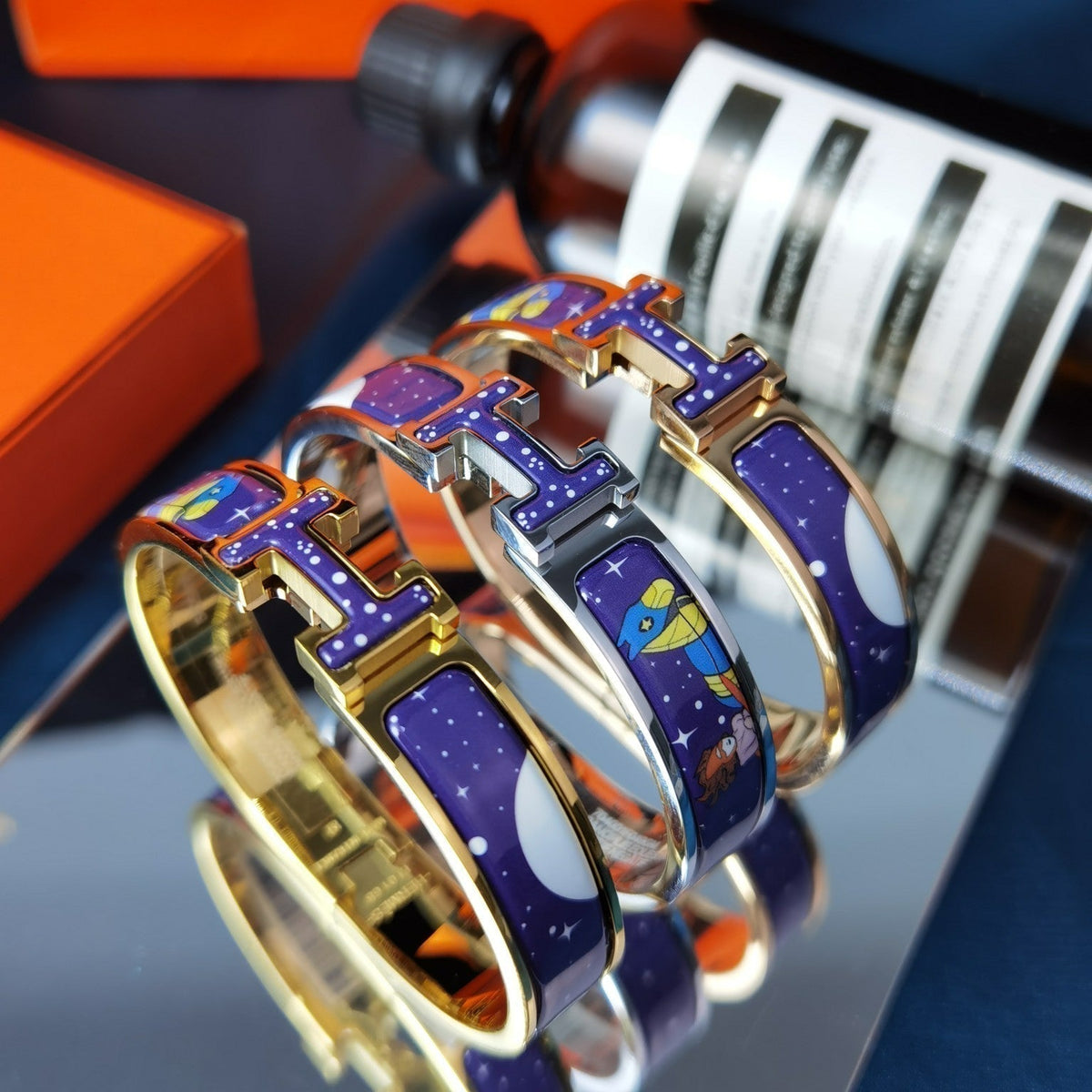 [⭐Shinejoy]H STAR AND MOON BRACELET 12MM