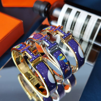 [⭐Shinejoy]H STAR AND MOON BRACELET 12MM