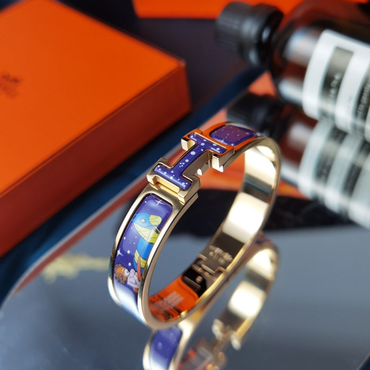 [⭐Shinejoy]H STAR AND MOON BRACELET 12MM