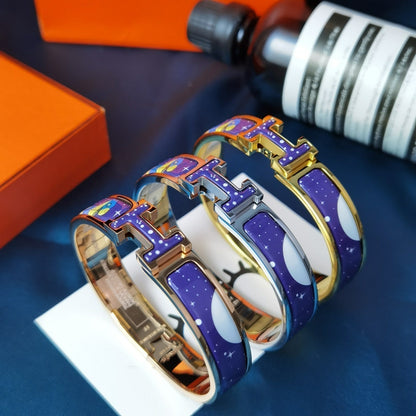 [⭐Shinejoy]H STAR AND MOON BRACELET 12MM