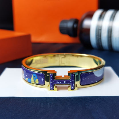 [⭐Shinejoy]H STAR AND MOON BRACELET 12MM