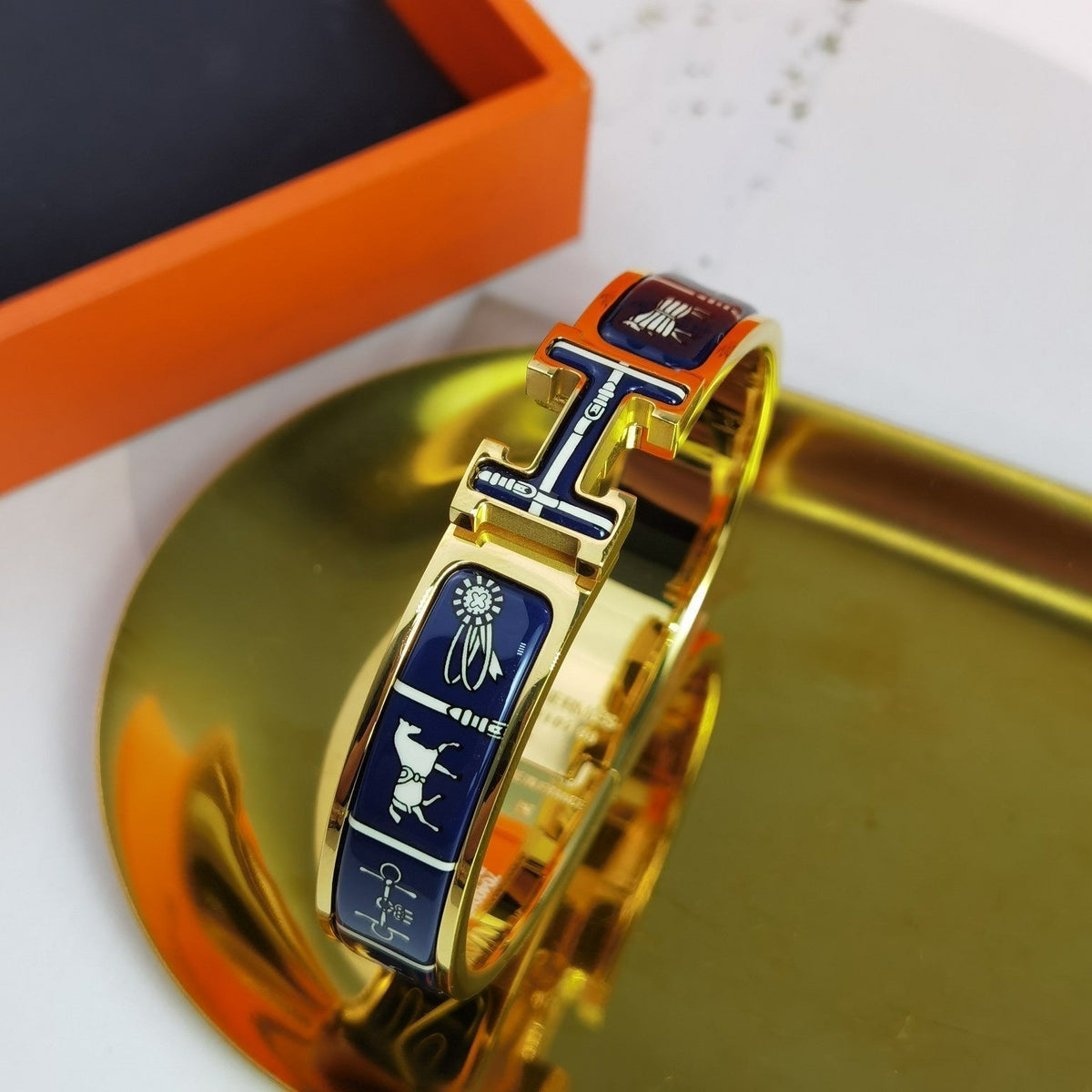 [⭐Shinejoy]H COUVERTURES DARK BLUE BRACELET