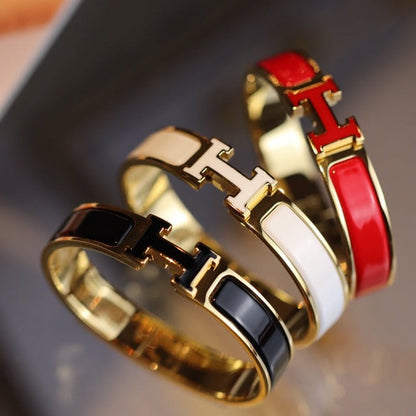 [⭐Shinejoy]H BRACELET 12MM GOLD